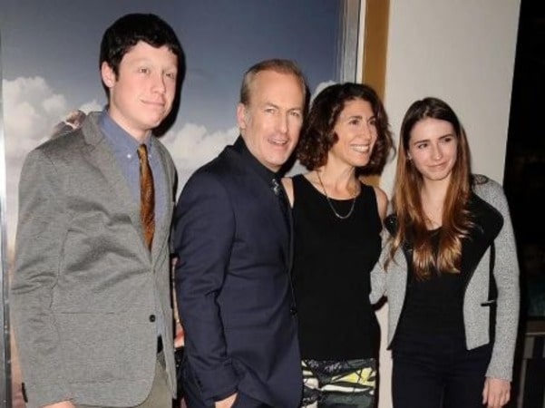 Picture of Naomi Yomtov, her husband Bob Odenkirk and their children Nate Odenkirk and Erin Odenkirk 